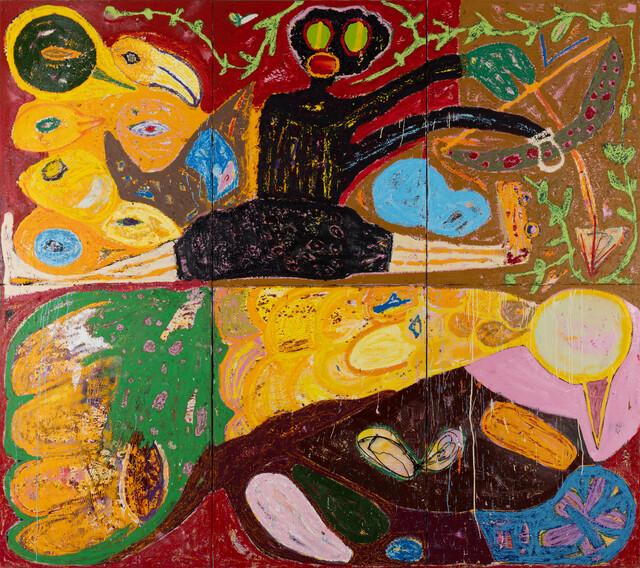 Painting by Jacob Bakangu